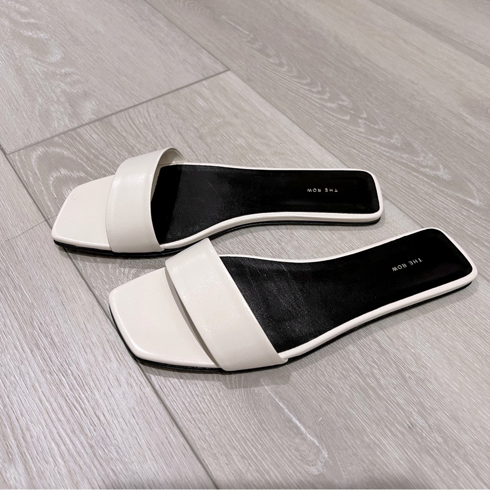 The Row leather sandals